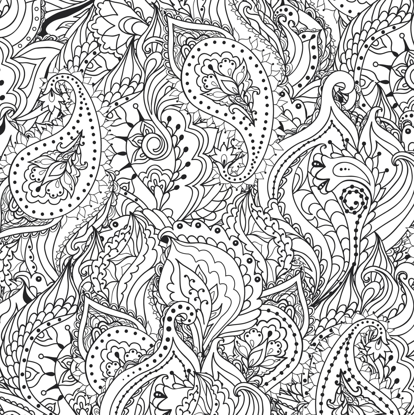 Peaceful Paisleys Artist's Coloring Book