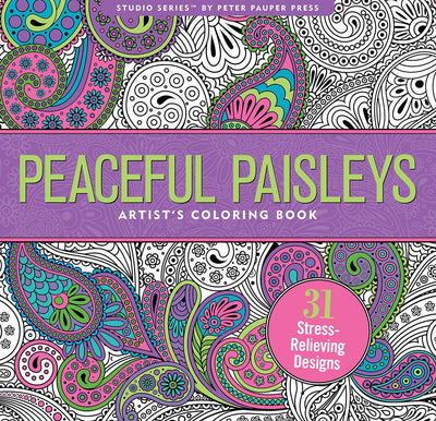 Peaceful Paisleys Artist's Coloring Book