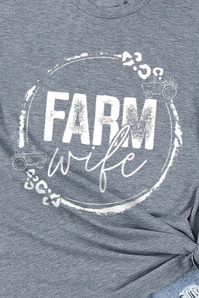 FARM WIFE Graphic Tee Shirt