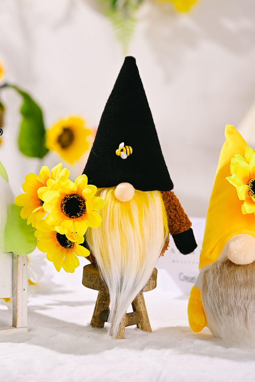 Random 3-Pack Sunflower Faceless Gnomes